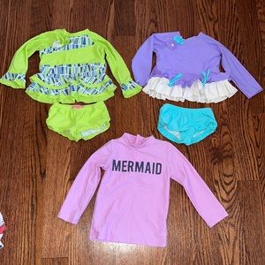Boutique rashguard bathing suit- size 24 m / 2T